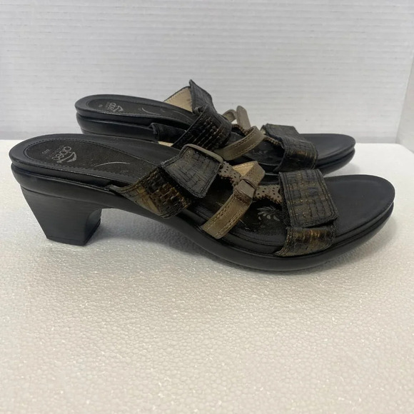 Abeo Gillian Neutral Women's Sandals Slides Adjustable Straps Dress Heels Sz 9 - Picture 7 of 12
